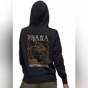 Prana Fleece Graphic Hoodie Sz L